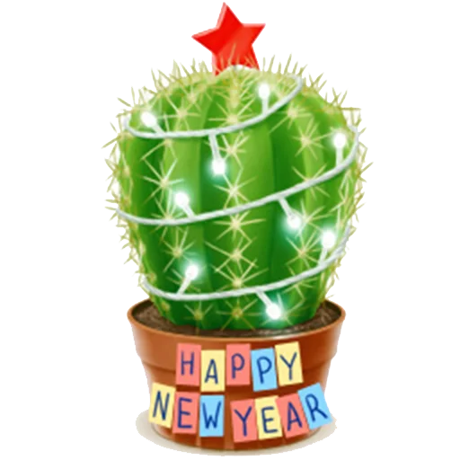 🌵 Стикер «New Year characters» для Telegram