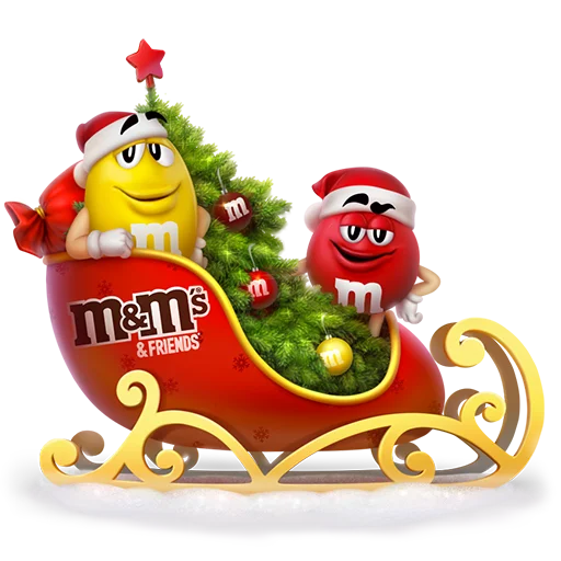🛷 Стикер «New Year characters» для Telegram