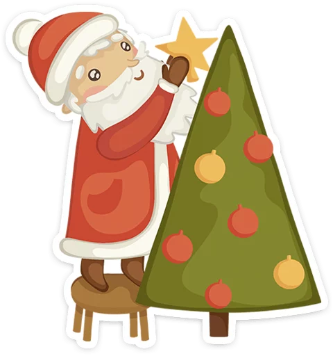 🎅 Стикер «Новогодняя компания» для Telegram