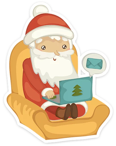 🎅 Стикер «Новогодняя компания» для Telegram