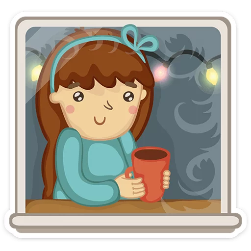 🎅 Стикер «Новогодняя компания» для Telegram