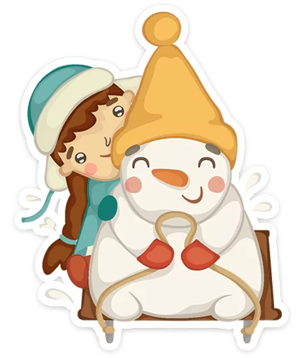 🎅 Стикер «Новогодняя компания» для Telegram