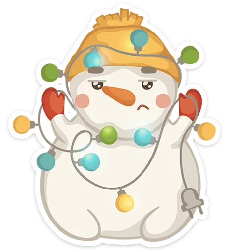 🎅 Стикер «Новогодняя компания» для Telegram