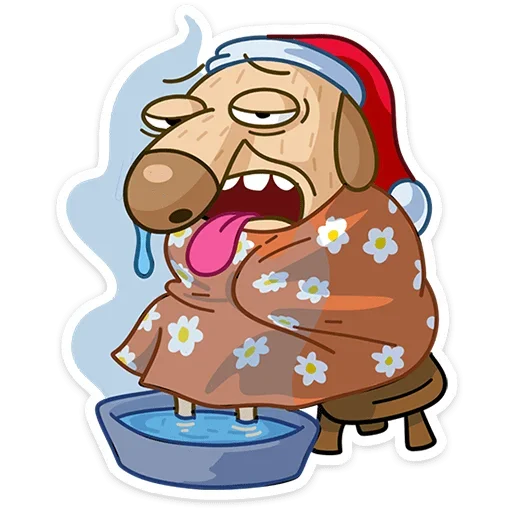 🥵 Стикер «Новогодний Дигги» для Telegram