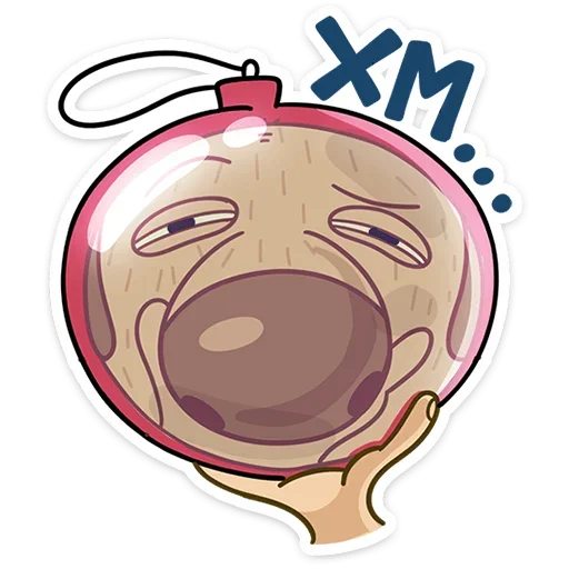 🤔 Стикер «Новогодний Дигги» для Telegram