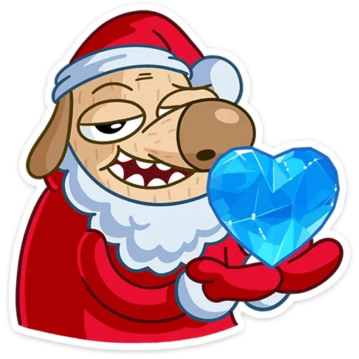Стикерпак Новогодний Дигги для Telegram
