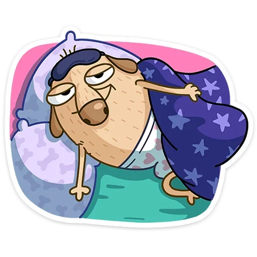 😴 Стикер «Новогодний Дигги» для Telegram