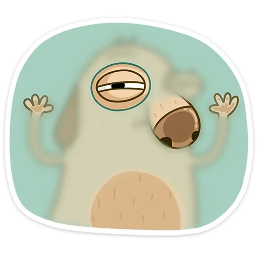 👁 Стикер «Новогодний Дигги» для Telegram