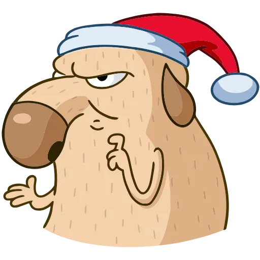 😡 Эмодзи «Новогодний Дигги» для Telegram