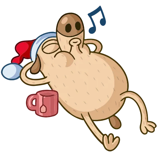 🎶 Эмодзи «Новогодний Дигги» для Telegram