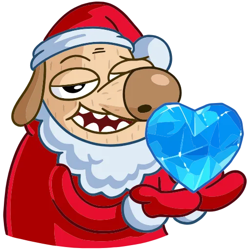 Эмодзи Новогодний Дигги для Telegram — скачать