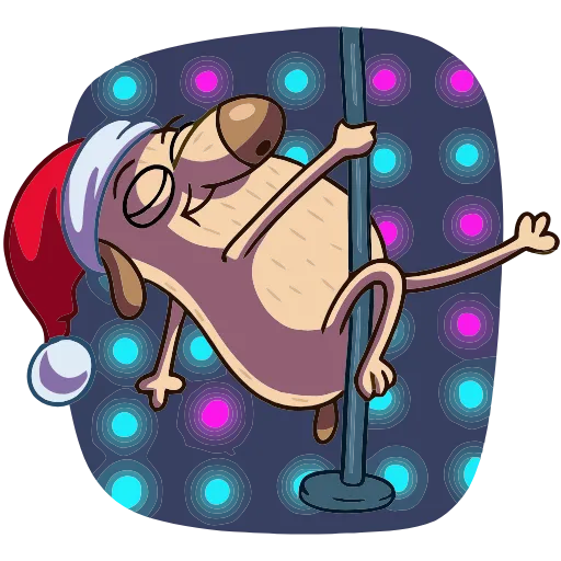 ☺ Эмодзи «Новогодний Дигги» для Telegram