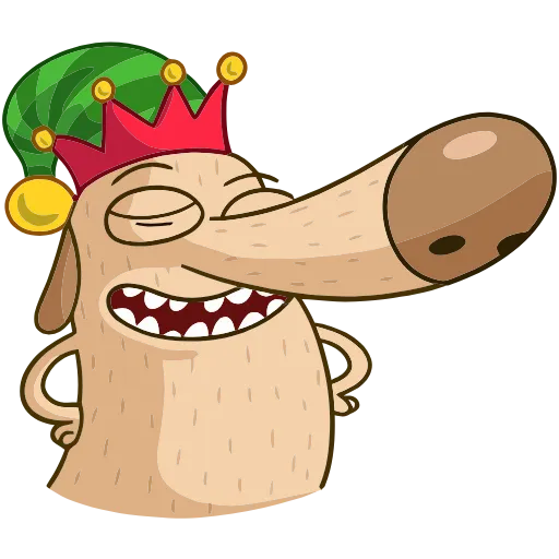 🤴 Эмодзи «Новогодний Дигги» для Telegram