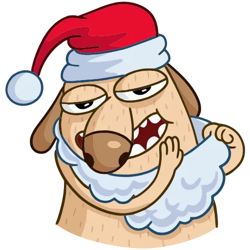 ☺ Эмодзи «Новогодний Дигги» для Telegram