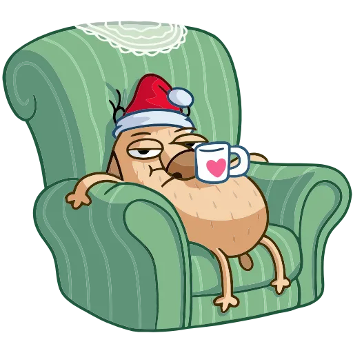 ☕ Эмодзи «Новогодний Дигги» для Telegram