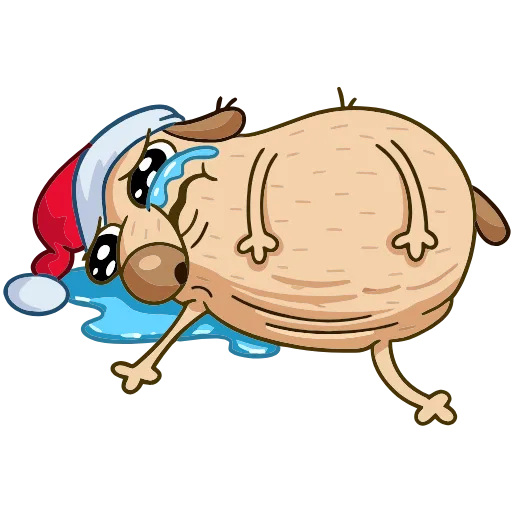 😭 Эмодзи «Новогодний Дигги» для Telegram