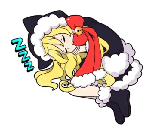😴 Стикер «snow girls» для Telegram