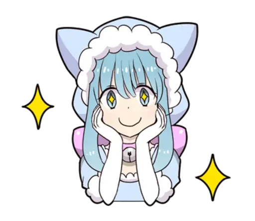😍 Стикер «snow girls» для Telegram
