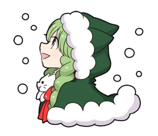 ❄ Стикер «snow girls» для Telegram