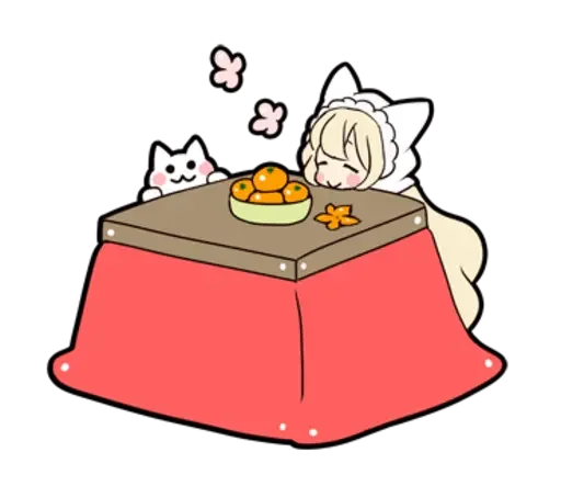 🍊 Стикер «snow girls» для Telegram