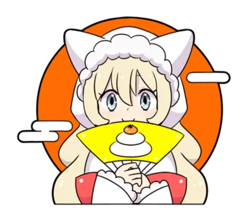 🍊 Стикер «snow girls» для Telegram