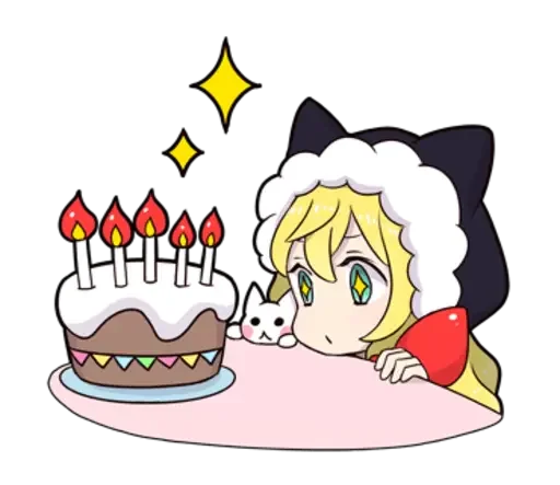 🍰 Стикер «snow girls» для Telegram