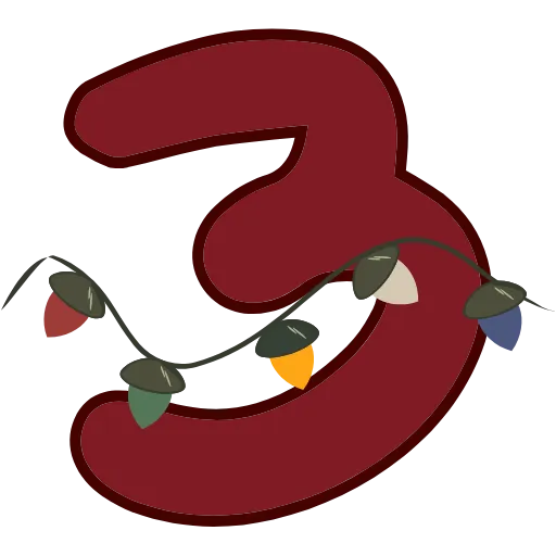 Стикер 9 #animated #decor #fonts #xmas