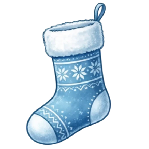 🩵 Стикер «синий новогодний» для Telegram