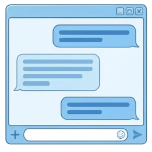 🩵 Стикер «синий новогодний» для Telegram