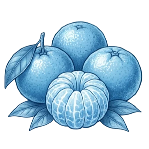 🩵 Стикер «синий новогодний» для Telegram