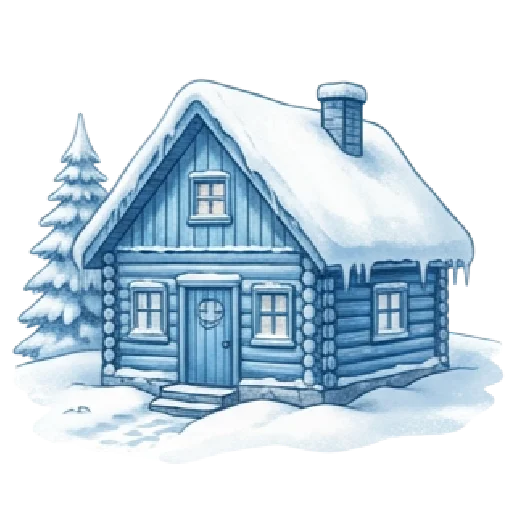 🩵 Стикер «синий новогодний» для Telegram