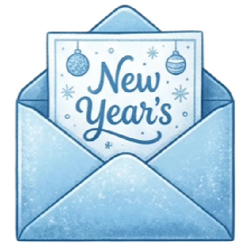 🩵 Стикер «синий новогодний» для Telegram