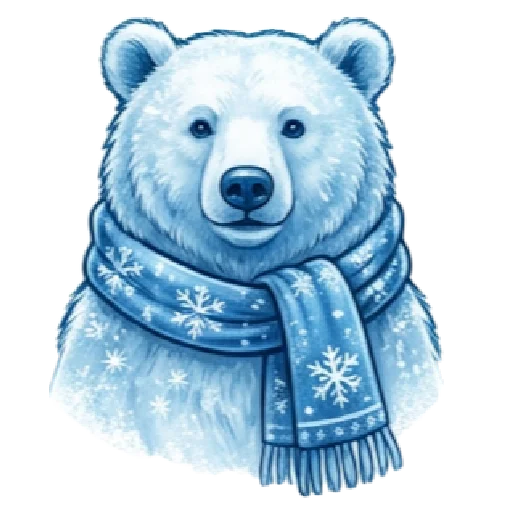 🩵 Стикер «синий новогодний» для Telegram