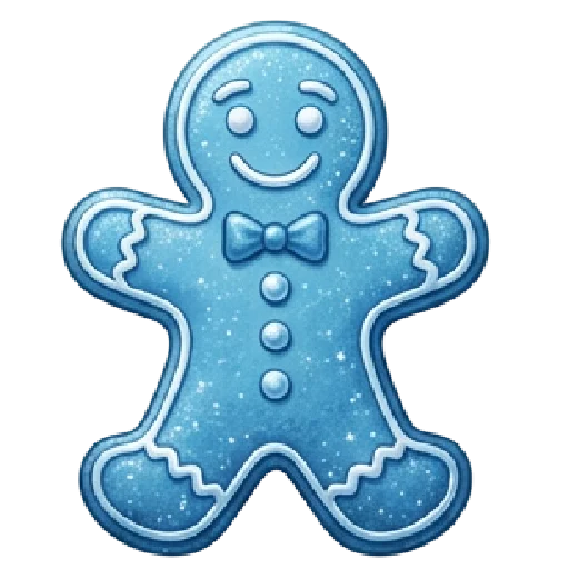 🩵 Стикер «синий новогодний» для Telegram