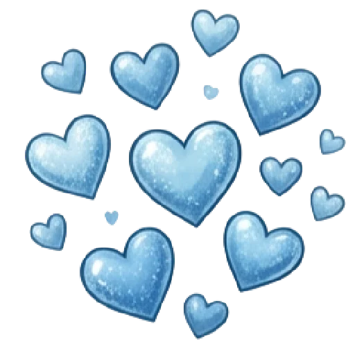 🩵 Стикер «синий новогодний» для Telegram