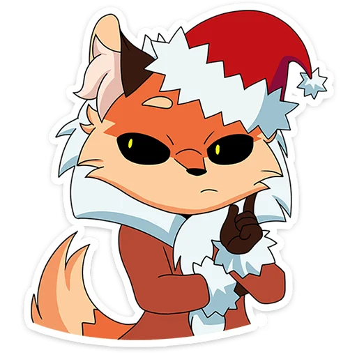 🤔 Стикер «Новогодняя Алиса» для Telegram