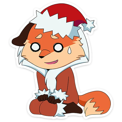 😓 Стикер «Новогодняя Алиса» для Telegram
