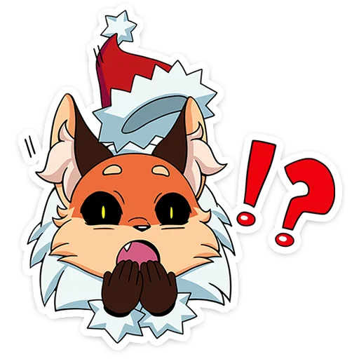 😕 Стикер «Новогодняя Алиса» для Telegram