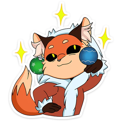🤴 Стикер «Новогодняя Алиса» для Telegram