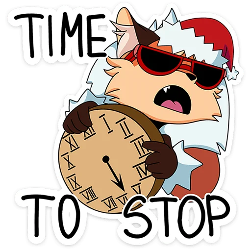 😴 Стикер «Новогодняя Алиса» для Telegram