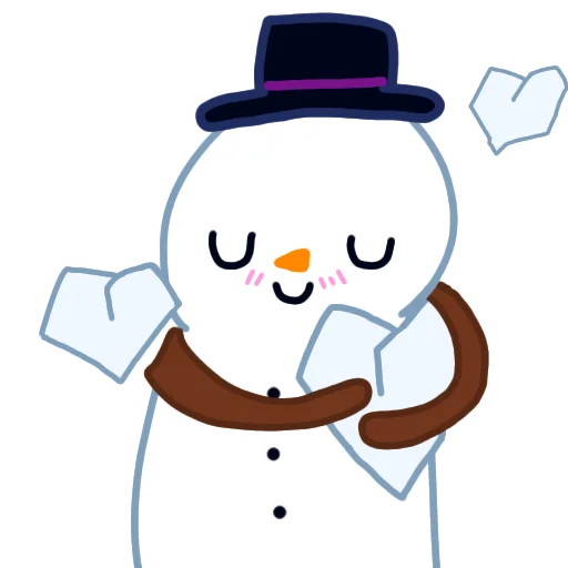 🥰 Стикер «Снеговик который убил любил деда Мороза» для Telegram