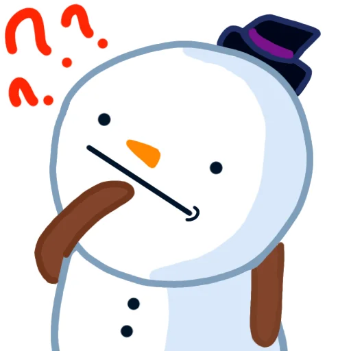 🤔 Стикер «Снеговик который убил любил деда Мороза» для Telegram