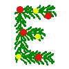 🌲 Эмодзи «Новогодние буквы» для Telegram
