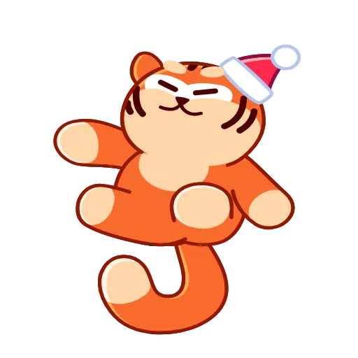 👋 Стикер «New Year Tiger» для Telegram