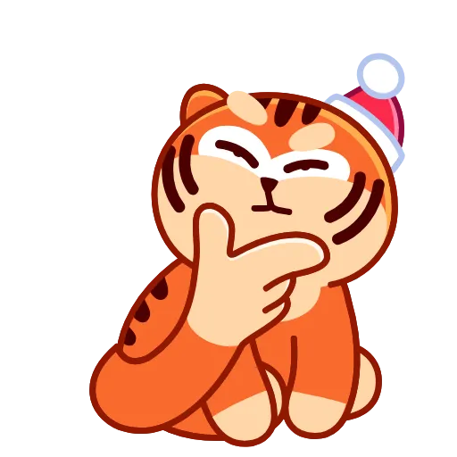 🤔 Стикер «New Year Tiger» для Telegram
