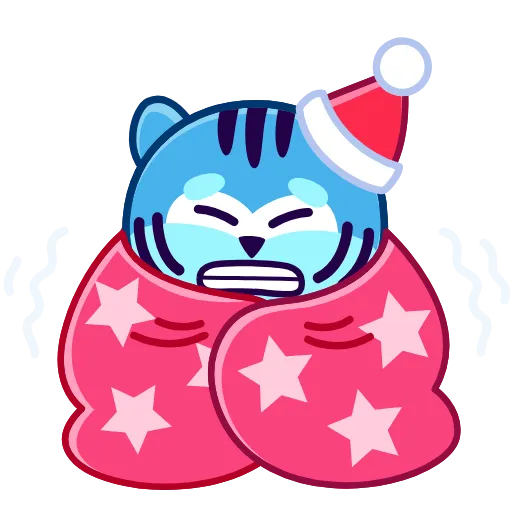 🥶 Стикер «New Year Tiger» для Telegram