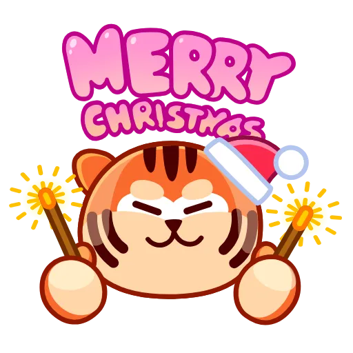 🥳 Стикер «New Year Tiger» для Telegram