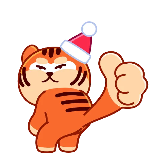 👍 Стикер «New Year Tiger» для Telegram