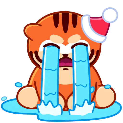 😭 Стикер «New Year Tiger» для Telegram