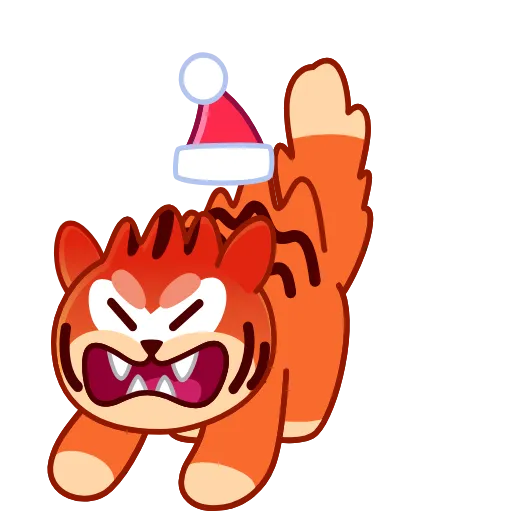 😡 Стикер «New Year Tiger» для Telegram